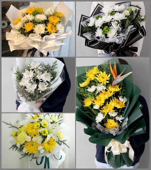 海南文昌市会文镇白事花束代送